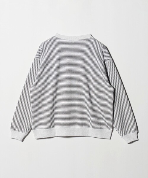 DANTON（ダントン）の「＜DANTON＞クルーネック ボーダー スウェット Tシャツ（Tシャツ/カットソー・メンズ・ライトグレー/ブラック・M/L/XL）」の10枚目の写真