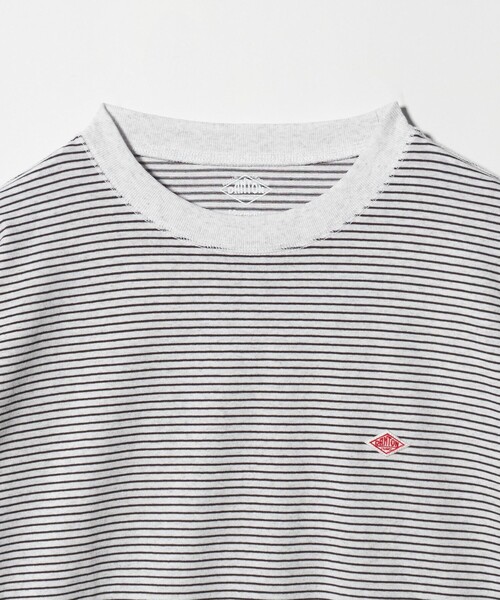 DANTON＞クルーネック ボーダー スウェット Tシャツ（Tシャツ