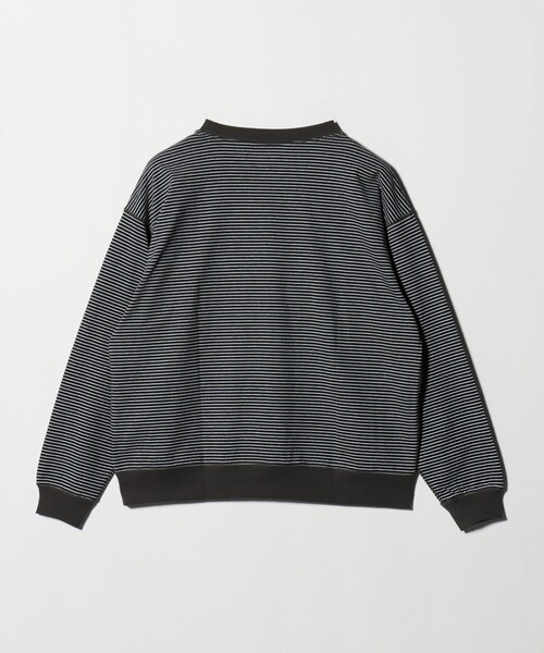 DANTON（ダントン）の「＜DANTON＞クルーネック ボーダー スウェット Tシャツ（Tシャツ/カットソー・メンズ・ライトグレー/ブラック・M/L/XL）」の17枚目の写真