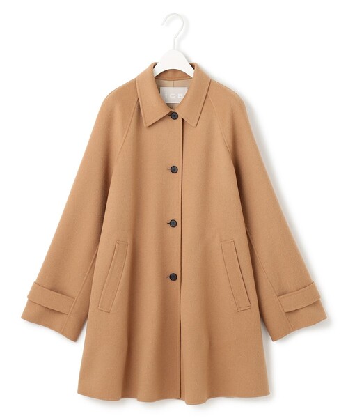 ICB(アイシービー)の「WoolRever ステンカラーコート(ステンカラーコート・レディース・黄土色系/ダルブルー系/ブラック系・42/46/44/40)」の13枚目の写真