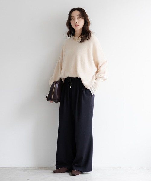 Elura(エルーラ)の「ドロストワイドパンツ<低身長サイズあり>/598141(その他パンツ・レディース・ダークブラウン/ダークネイビー・LARGE/MEDIUM/FREE(S))」の9枚目の写真