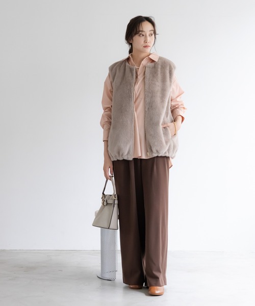 Elura(エルーラ)の「ドロストワイドパンツ<低身長サイズあり>/598141(その他パンツ・レディース・ダークブラウン/ダークネイビー・LARGE/MEDIUM/FREE(S))」の5枚目の写真