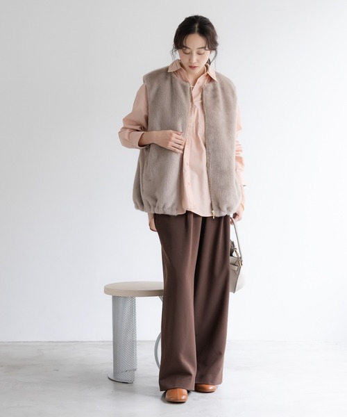 Elura(エルーラ)の「ドロストワイドパンツ<低身長サイズあり>/598141(その他パンツ・レディース・ダークブラウン/ダークネイビー・LARGE/MEDIUM/FREE(S))」の7枚目の写真