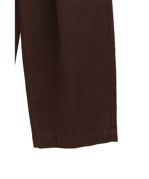 CLANE（クラネ）の「CLANE/クラネ/WIDE TUCK WORK PANTS（カーゴパンツ・レディース・ブラウン/アイボリー・1/2）」の8枚目の写真
