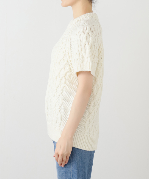 IENA(イエナ)の「ARAN プルオーバー(ニット/セーター・レディース・ベージュ/アイボリー・FREE)」の5枚目の写真