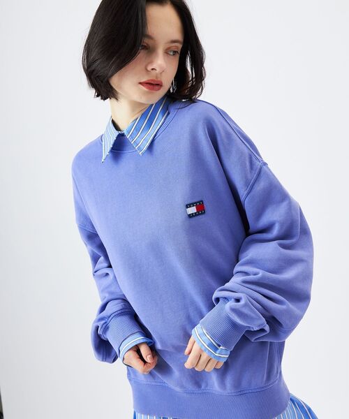 tommy jeans（トミー ジーンズ）の「90Sニュークラッシッククルーネックスウェットシャツ（スウェット・メンズ・スカイブルー/グレー/アイボリー・LARGE/MEDIUM/X-LARGE/SMALL）」の13枚目の写真