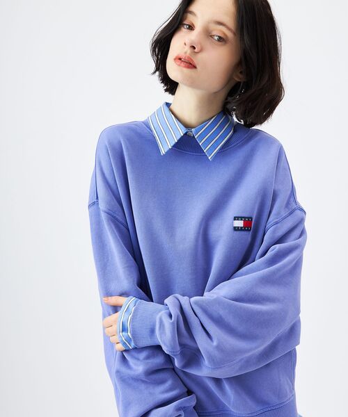 tommy jeans（トミー ジーンズ）の「90Sニュークラッシッククルーネックスウェットシャツ（スウェット・メンズ・スカイブルー/グレー/アイボリー・LARGE/MEDIUM/X-LARGE/SMALL）」の14枚目の写真