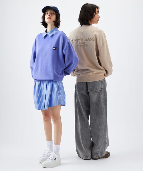 tommy jeans（トミー ジーンズ）の「90Sニュークラッシッククルーネックスウェットシャツ（スウェット・メンズ・スカイブルー/グレー/アイボリー・LARGE/MEDIUM/X-LARGE/SMALL）」の17枚目の写真