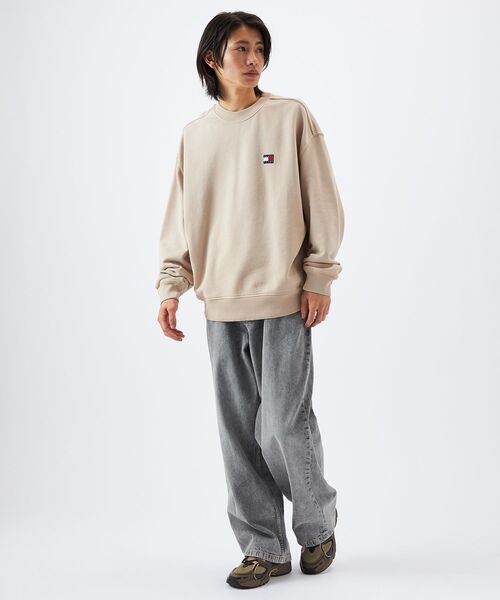 tommy jeans（トミー ジーンズ）の「90Sニュークラッシッククルーネックスウェットシャツ（スウェット・メンズ・スカイブルー/グレー/アイボリー・LARGE/MEDIUM/X-LARGE/SMALL）」の21枚目の写真