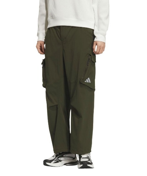 adidas(アディダス)の「アディダス adidas シティエスケープ ルーズフィット フルレングス ストレッチヘム カーゴパンツ(カーゴパンツ・メンズ・カーキ/ブラック・S/M/L/LL/3L)」の1枚目の写真