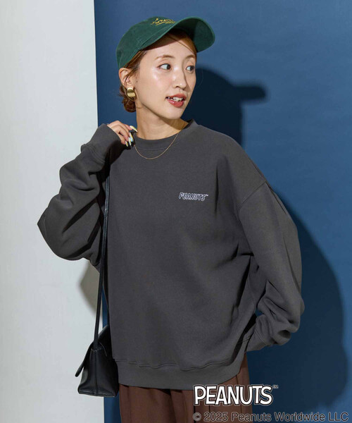 セール】別注 PEANUTS/ピーナッツ バック 全刺繍 スウェット