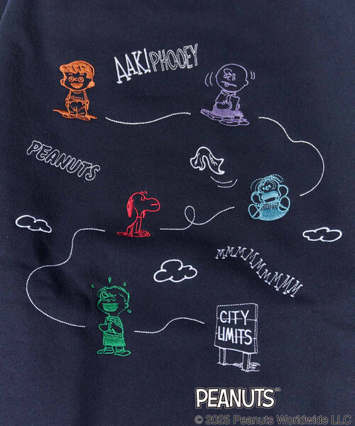 セール】別注 PEANUTS/ピーナッツ バック 全刺繍 スウェット
