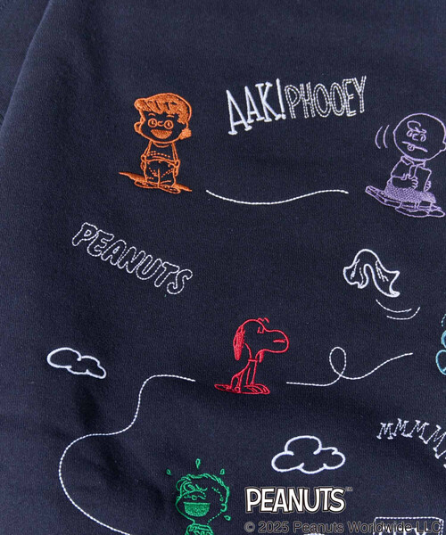 別注 PEANUTS/ピーナッツ バック 全刺繍 スウェット（スウェット