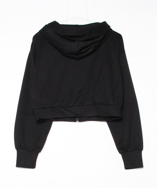 ASTORIA ODIER(アストリアオディール)の「ポケットリボンスフレパーカー(パーカー・レディース・アイボリー/ブラック/チャコールグレー・MEDIUM)」の4枚目の写真