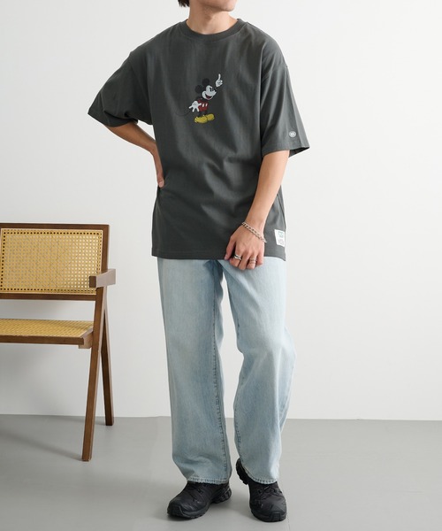 DISCUS(ディスカス)の「【DISCUS】DISCUS×MICKEY MOUSE DisneyコラボレーションTシャツ MNY(Tシャツ/カットソー・メンズ・ホワイト/ブラック系1/ブラック/ホワイト系1・L/M)」の11枚目の写真