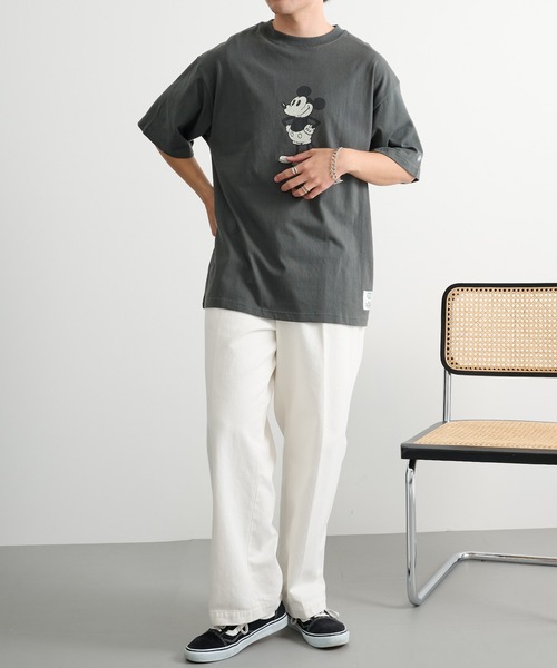 DISCUS(ディスカス)の「【DISCUS】DISCUS×MICKEY MOUSE DisneyコラボレーションTシャツ MNY(Tシャツ/カットソー・メンズ・ホワイト/ブラック系1/ブラック/ホワイト系1・L/M)」の6枚目の写真