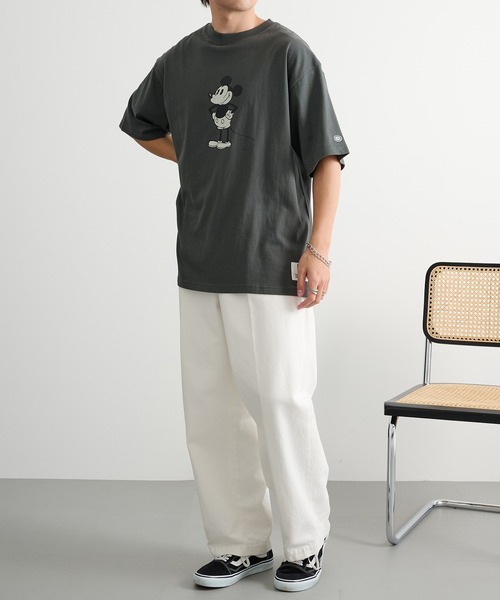 DISCUS(ディスカス)の「【DISCUS】DISCUS×MICKEY MOUSE DisneyコラボレーションTシャツ MNY(Tシャツ/カットソー・メンズ・ホワイト/ブラック系1/ブラック/ホワイト系1・L/M)」の7枚目の写真