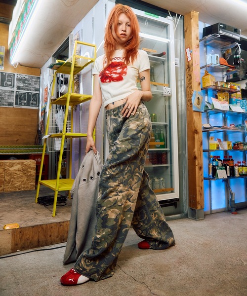 aclent アクレント　カモフラルーズタックJ/Wデニムパンツ ACLENT（アクレント）の「カモフラルーズタックJ/Wパンツ（その他