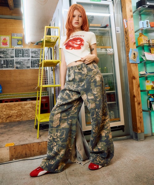 aclent アクレント　カモフラルーズタックJ/Wデニムパンツ ACLENT（アクレント）の「カモフラルーズタックJ/Wパンツ（その他