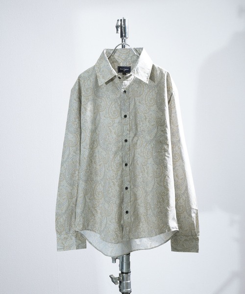 ZIP FIVE(ジップファイブ)の「Peter England 英国老舗ブランドシャツ ペイズリー柄(シャツ/ブラウス・メンズ・ブラック系/ホワイト系/グレー系/ネイビー系・MEDIUM/LARGE)」の3枚目の写真