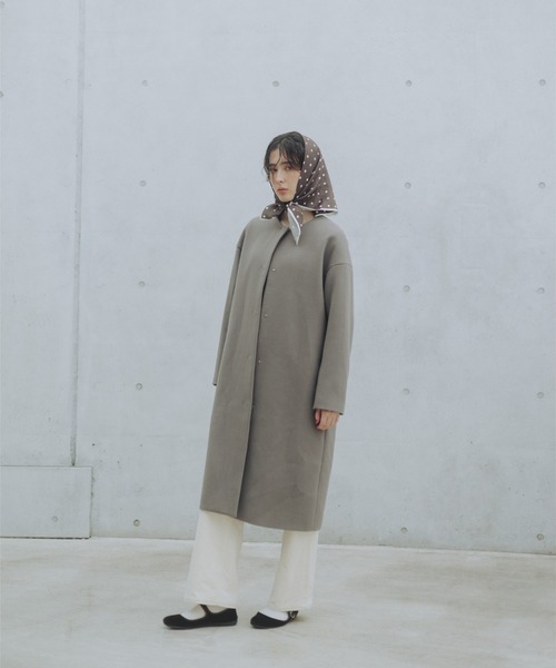 B:MING by BEAMS（ビーミングバイビームス）の「ノーカラー コート（ノーカラーコート・レディース・ベージュ/ブラック/ブラウン系その他4・SMALL/MEDIUM）」の16枚目の写真