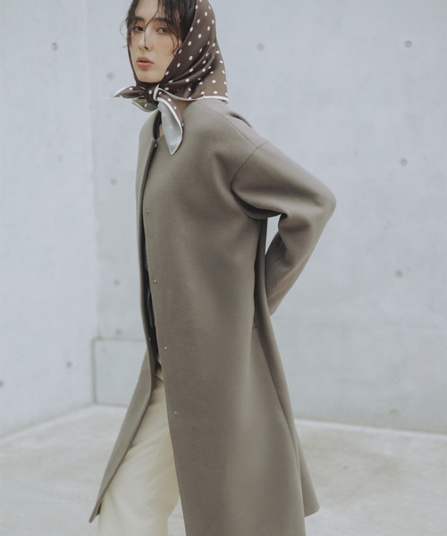 B:MING by BEAMS（ビーミングバイビームス）の「ノーカラー コート（ノーカラーコート・レディース・ベージュ/ブラック/ブラウン系その他4・SMALL/MEDIUM）」の18枚目の写真