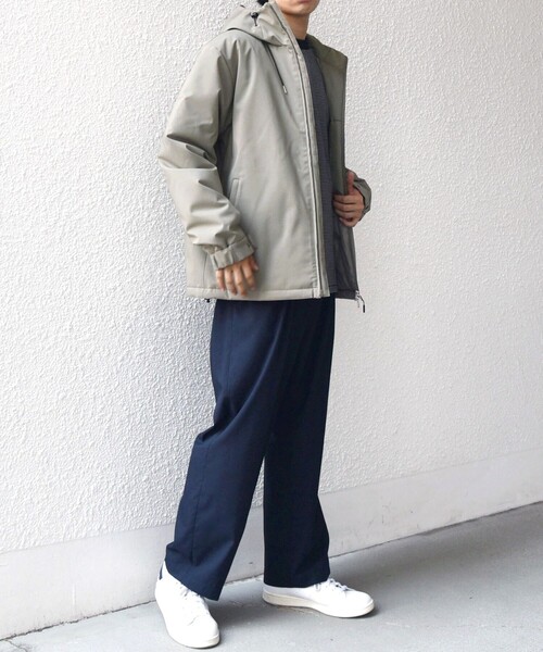 WEB限定】SHIPS any:〈手洗い可能/撥水〉ウールライク