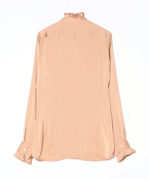 GalaabenD（ガラアーベント）の「Vintage Satin Frill SH（シャツ/ブラウス・メンズ・キャメル/ブラック/ホワイト・48/46）」の4枚目の写真