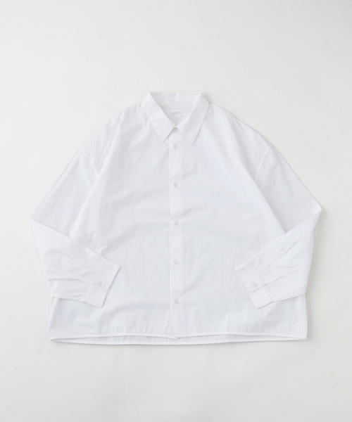 SEEALL（シーオール）の「SEEALL / シーオール REGULAR COLLAR SHIRTS（シャツ/ブラウス・メンズ・ブラック/ホワイト・48/46）」の2枚目の写真