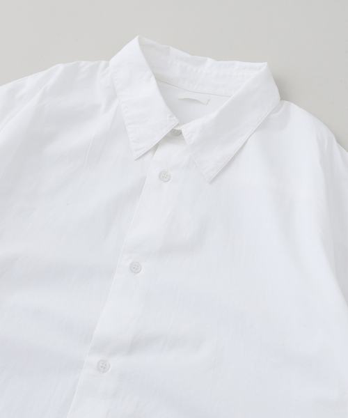 SEEALL（シーオール）の「SEEALL / シーオール REGULAR COLLAR SHIRTS（シャツ/ブラウス・メンズ・ブラック/ホワイト・48/46）」の4枚目の写真