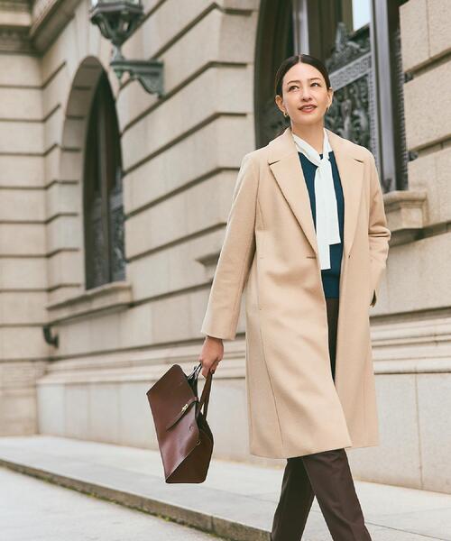 Reflect(リフレクト)の「【選べる8色/スカートにもパンツにも◎】ウール混ボートネックニット(ニット/セーター・レディース・ネイビー/ブルー系その他/パープル/オフホワイト/グリーン系/ライトイエロー系/ブラウン系その他/ダークグレー・11/09/07/05/15 /13)」の9枚目の写真