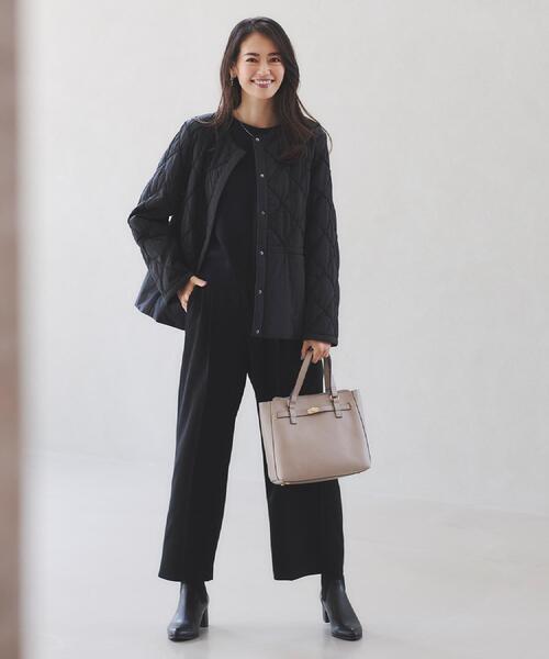 Reflect(リフレクト)の「【選べる8色/スカートにもパンツにも◎】ウール混ボートネックニット(ニット/セーター・レディース・ネイビー/ブルー系その他/パープル/オフホワイト/グリーン系/ライトイエロー系/ブラウン系その他/ダークグレー・11/09/07/05/15 /13)」の12枚目の写真