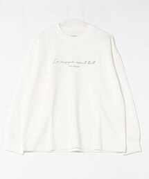 ８(eight)（エイト）の「ワイドシルエットメッセージクルーロンT（Tシャツ/カットソー・メンズ）」
