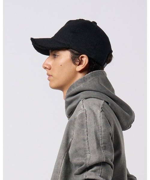 wjk(ダヴルジェイケイ)の「jersey B.B.cap(キャップ・メンズ・ブラック/チャコールグレー・FREE)」の5枚目の写真