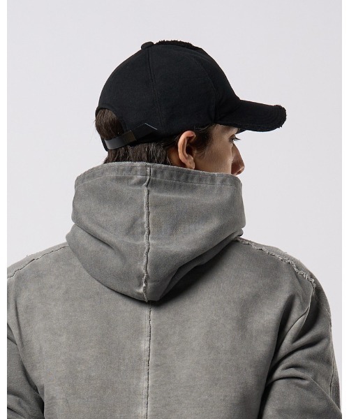 wjk(ダヴルジェイケイ)の「jersey B.B.cap(キャップ・メンズ・ブラック/チャコールグレー・FREE)」の6枚目の写真