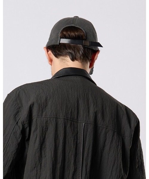 wjk(ダヴルジェイケイ)の「jersey B.B.cap(キャップ・メンズ・ブラック/チャコールグレー・FREE)」の13枚目の写真