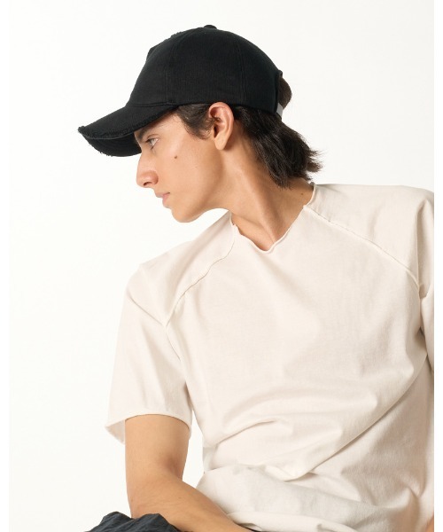 wjk(ダヴルジェイケイ)の「jersey B.B.cap(キャップ・メンズ・ブラック/チャコールグレー・FREE)」の8枚目の写真
