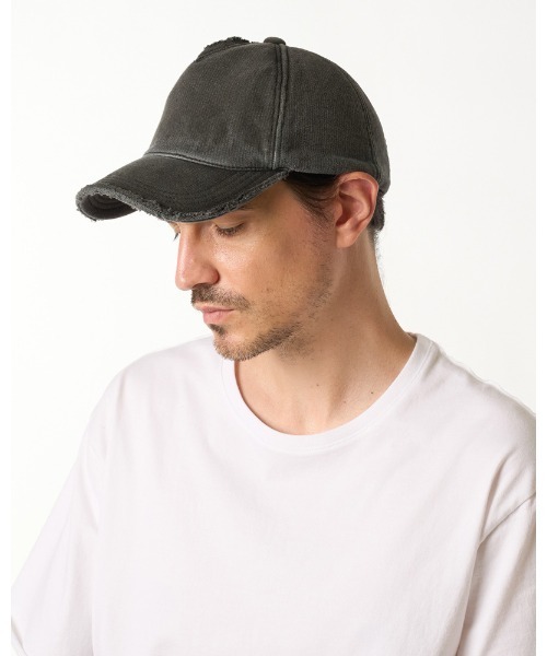 wjk(ダヴルジェイケイ)の「jersey B.B.cap(キャップ・メンズ・ブラック/チャコールグレー・FREE)」の16枚目の写真