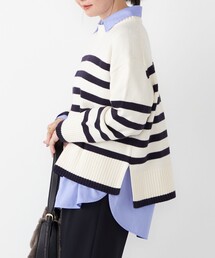 SHIPS Colors:〈手洗い可能〉フラッフィー クルーネック ニット◇