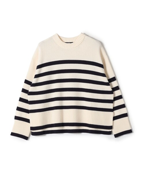 SHIPS Colors（シップス カラーズ）の「SHIPS Colors:〈手洗い可能〉フラッフィー クルーネック ニット◇（ニット/セーター・レディース・ナチュラル/ブルー/オレンジ/ダークブラウン/ピンク/ブラック・ONE SIZE）」の20枚目の写真