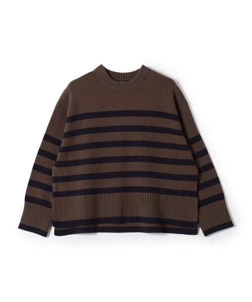 SHIPS Colors（シップス カラーズ）の「SHIPS Colors:〈手洗い可能〉フラッフィー クルーネック ニット◇（ニット/セーター・レディース・ナチュラル/ブルー/オレンジ/ダークブラウン/ピンク/ブラック・ONE SIZE）」の22枚目の写真