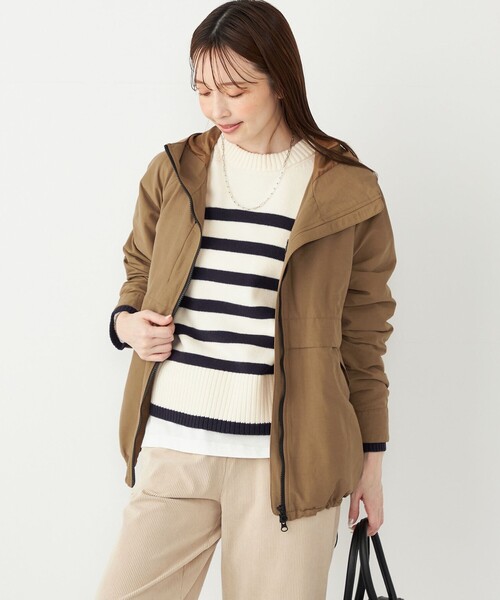 SHIPS Colors（シップス カラーズ）の「SHIPS Colors:〈手洗い可能〉フラッフィー クルーネック ニット◇（ニット/セーター・レディース・ナチュラル/ブルー/オレンジ/ダークブラウン/ピンク/ブラック・ONE SIZE）」の12枚目の写真