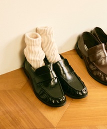 Lutim by u(ルチバイユー)のGather toe loafer / ギャザートゥローファー(ローファー)