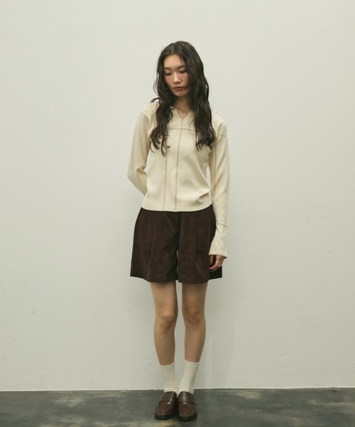 Lutim by u(ルチバイユー)の「Gather toe loafer / ギャザートゥローファー(ローファー・レディース・キャメル/ブラウン/ブラック・24.5/23.5)」の7枚目の写真