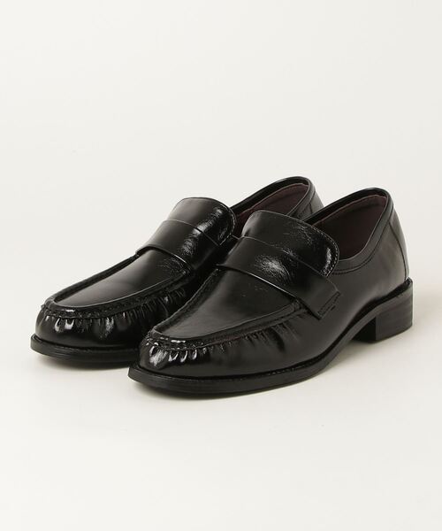 Lutim by u(ルチバイユー)の「Gather toe loafer / ギャザートゥローファー(ローファー・レディース・キャメル/ブラウン/ブラック・24.5/23.5)」の11枚目の写真