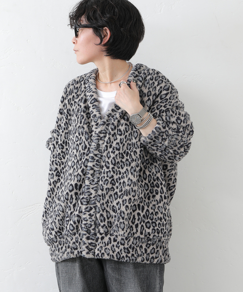 JOURNAL STANDARD LUXE(ジャーナルスタンダード ラックス)の「ファーフリース Vネックカーディガン(カーディガン/ボレロ・レディース・アイボリー・FREE)」の4枚目の写真