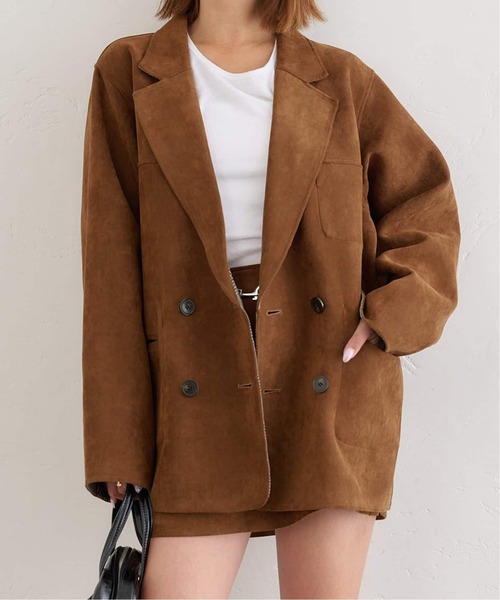 U by SPICK&SPAN（ユーバイスピックアンドスパン）の「《追加》リバーシブルオーバーダブルジャケット（その他アウター・レディース・キャメル・38/36）」の2枚目の写真