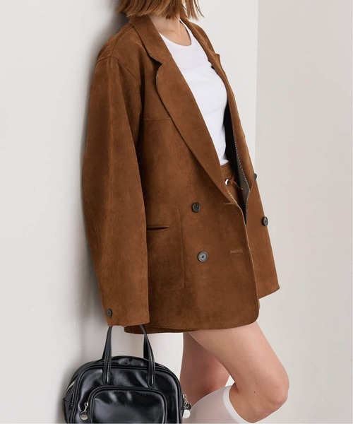 U by SPICK&SPAN（ユーバイスピックアンドスパン）の「《追加》リバーシブルオーバーダブルジャケット（その他アウター・レディース・キャメル・38/36）」の4枚目の写真