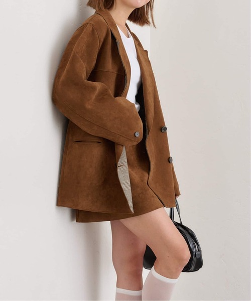 U by SPICK&SPAN（ユーバイスピックアンドスパン）の「《追加》リバーシブルオーバーダブルジャケット（その他アウター・レディース・キャメル・38/36）」の5枚目の写真