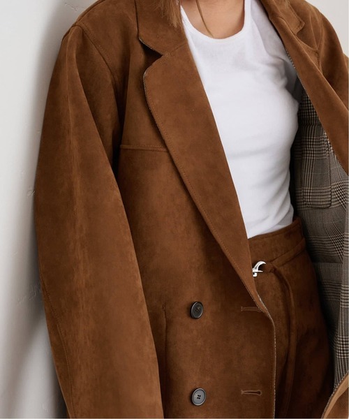 U by SPICK&SPAN（ユーバイスピックアンドスパン）の「《追加》リバーシブルオーバーダブルジャケット（その他アウター・レディース・キャメル・38/36）」の6枚目の写真